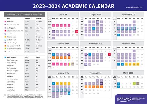 Academic Calendar Trimester 2022.
